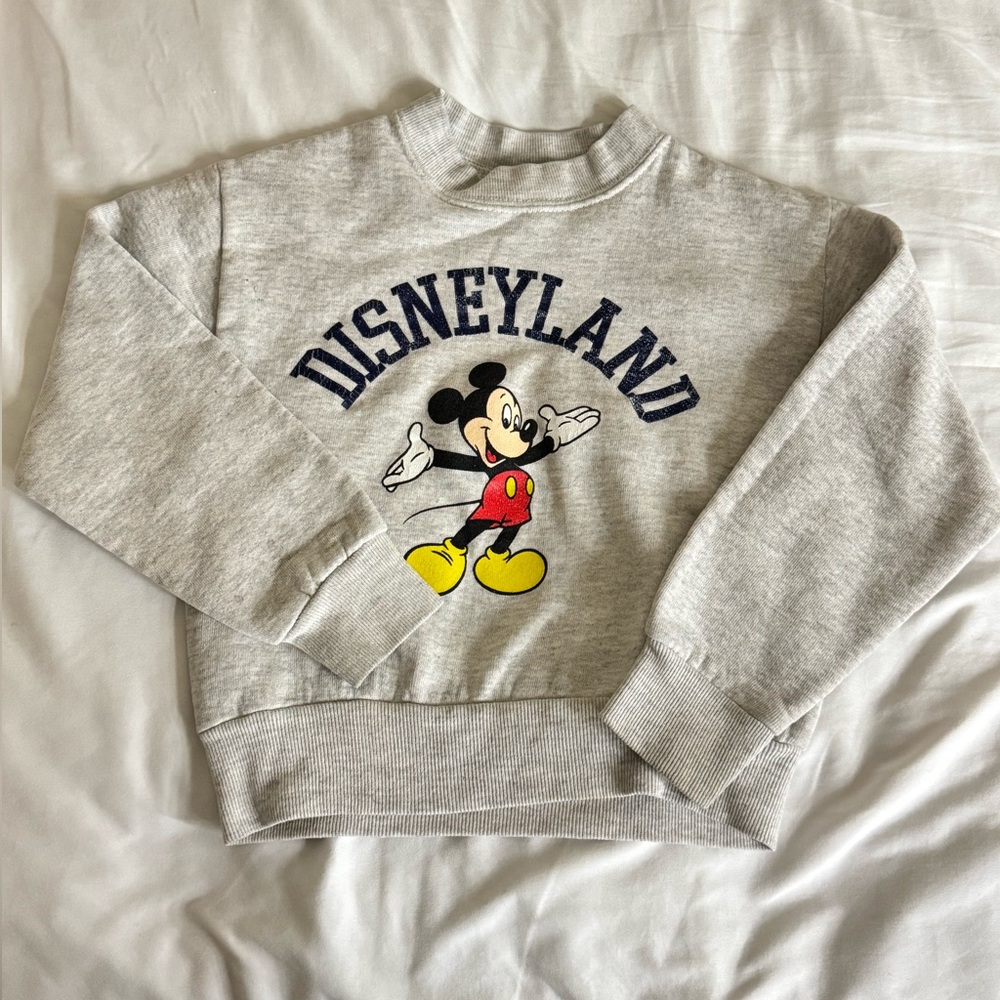 Disney Kids Gray Sweatshirt with Mickey Mouse
